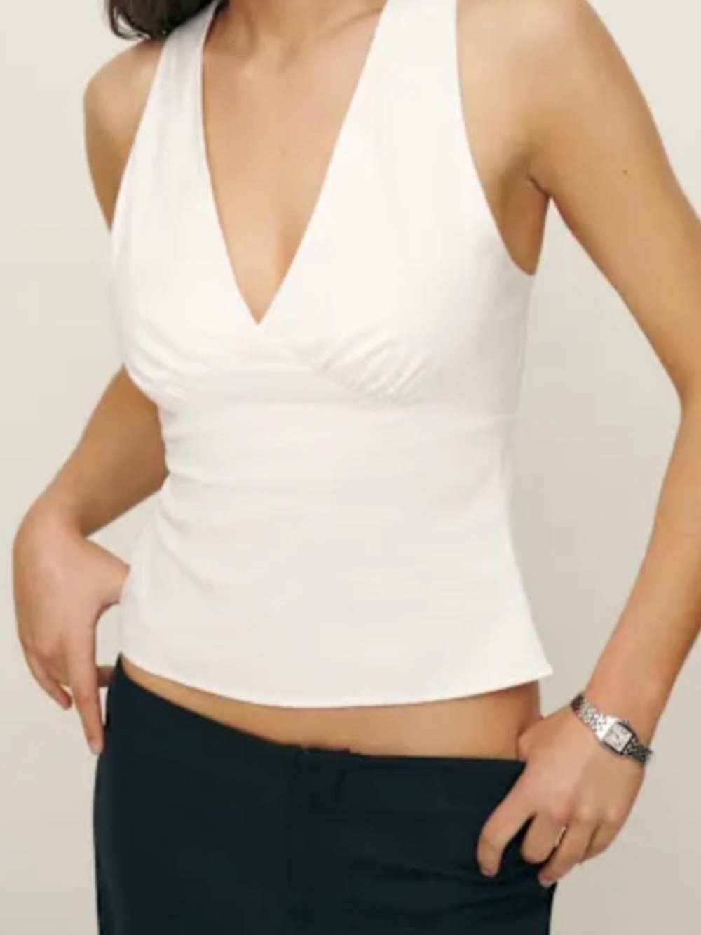 Reformation Meg Top Ivory - Size 10